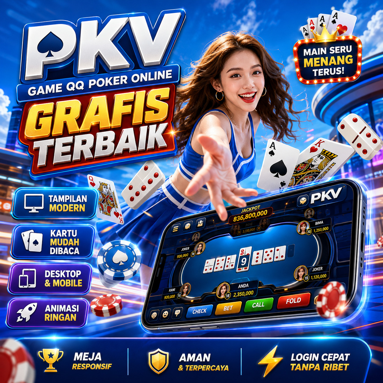PKV - Platform Game QQ Poker Online Tampilan Grafis Terbaik